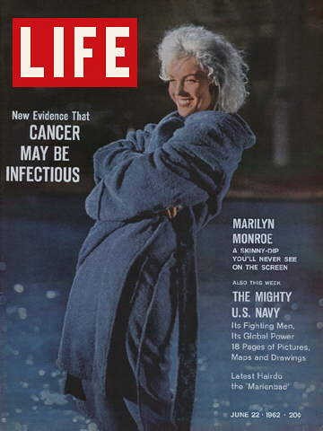 Cover di Marilyn Monroe: “Life”, vol.52, n.25, 22 giugno 1962