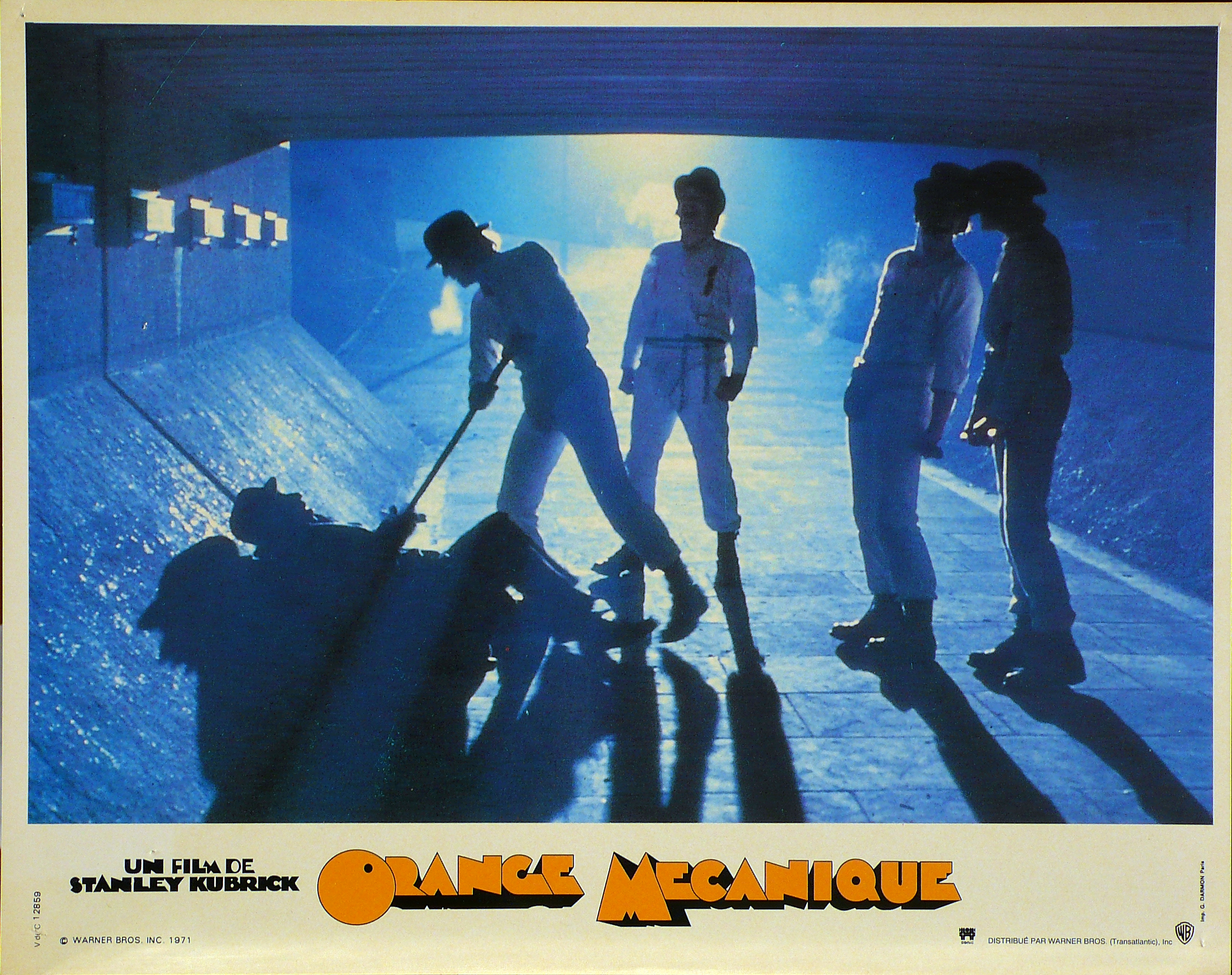 Orange Mecanique (A Clockwork Orange; Arancia meccanica) – Lobby card della riedizione francese del 1985