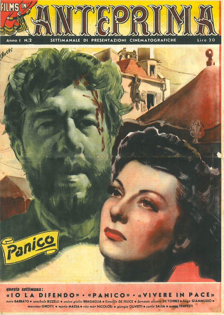 Panico (Panique) di Duvivier – Versione a fumetti in “Films in Anteprima”, anno I, n.2, 20 febbraio 1947
