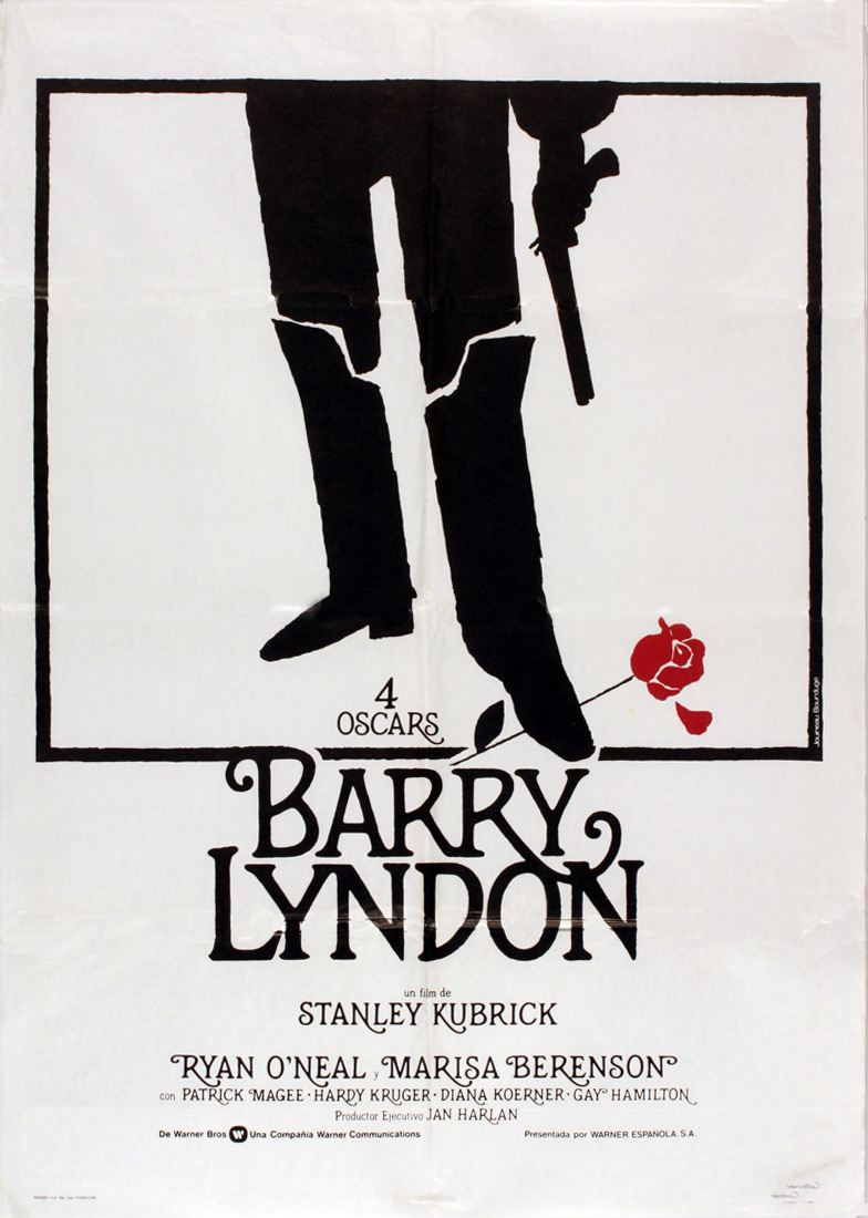 Barry Lyndon di Kubrick – Manifesto della prima edizione spagnola