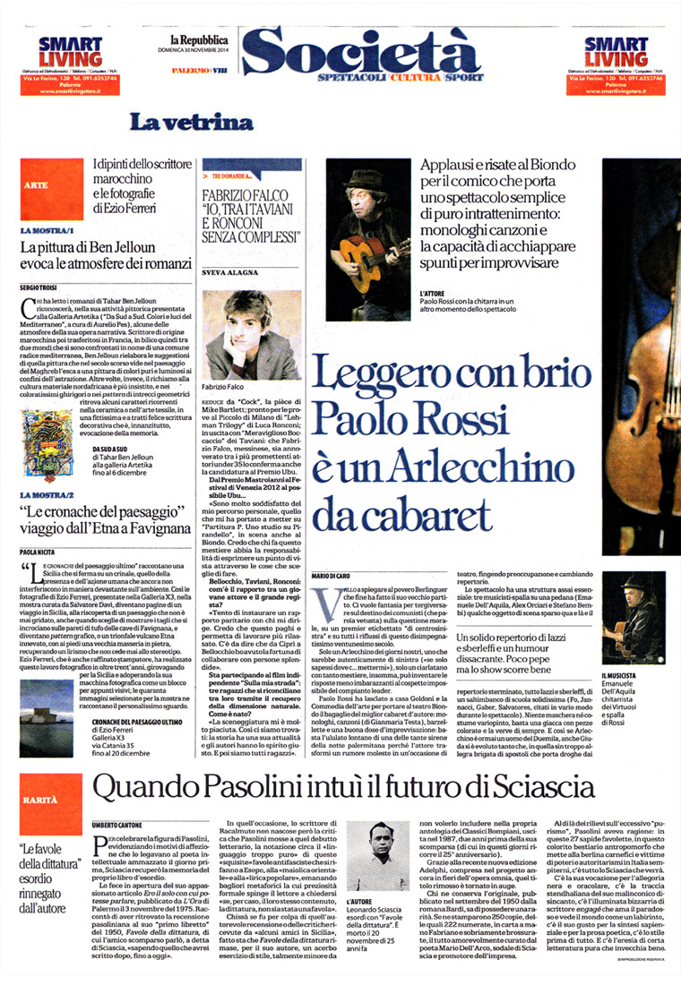 Quando Pasolini intuì il futuro di Sciascia