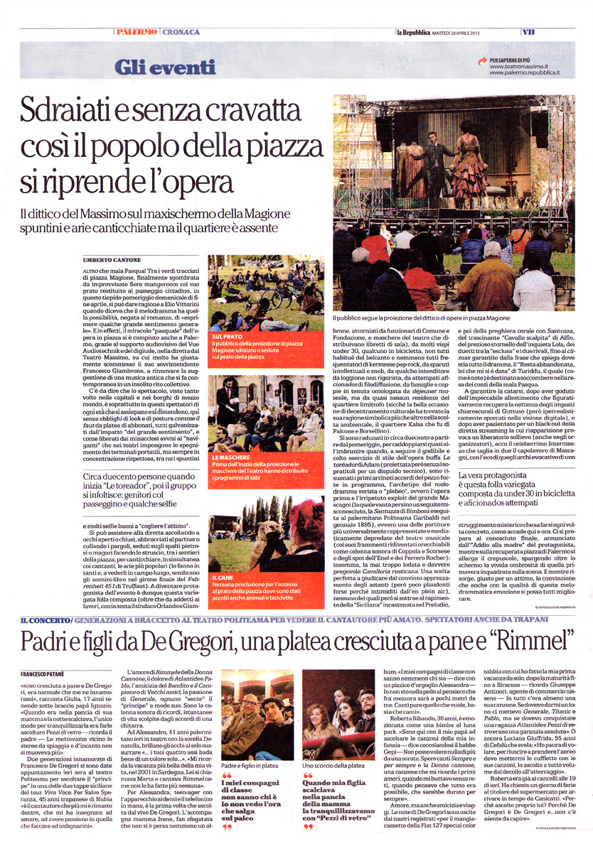 Opera aperta: il Teatro Massimo a piazza Magione