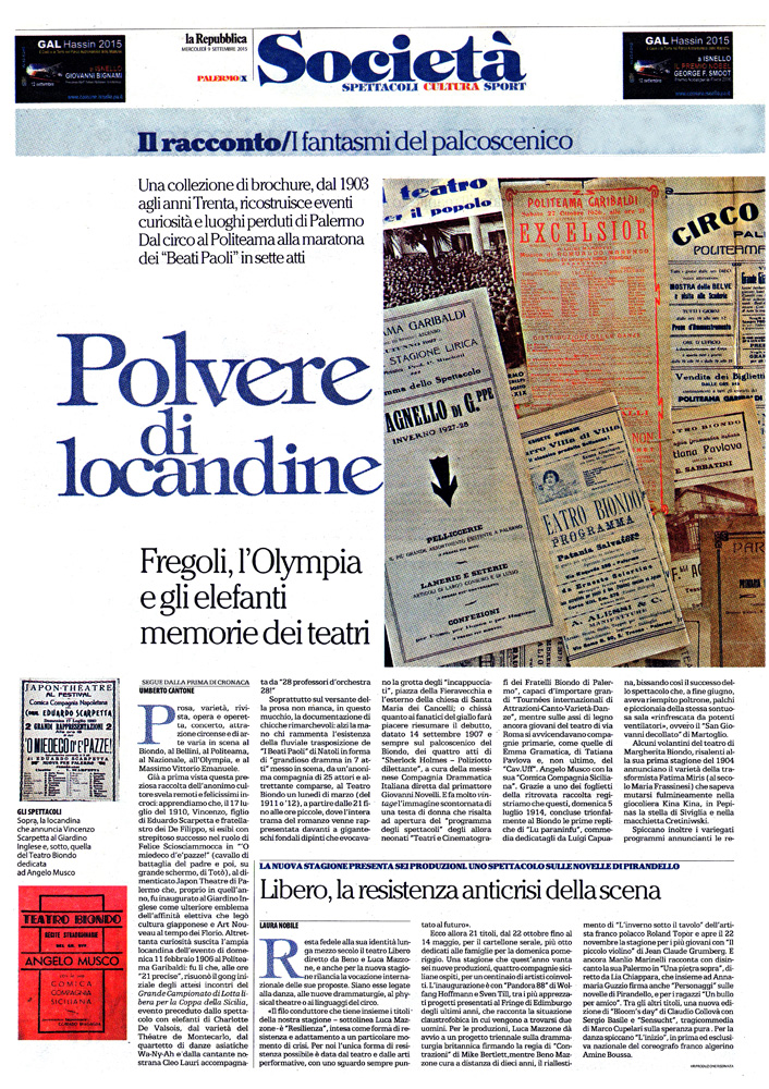 Polvere di locandine: memorie dei teatri di Palermo