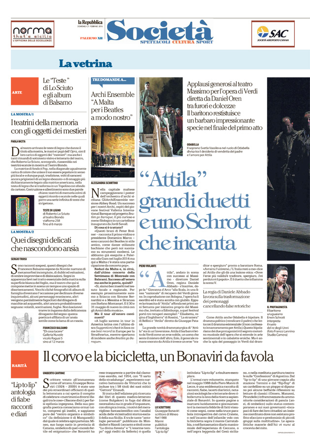 Il corvo e la bicicletta, un Bonaviri da favola