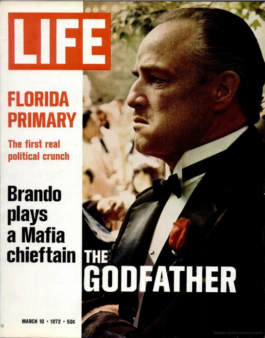 Marlon Brando – Cover autografata in “Life”, vol.72, n.9, 10 marzo 1972