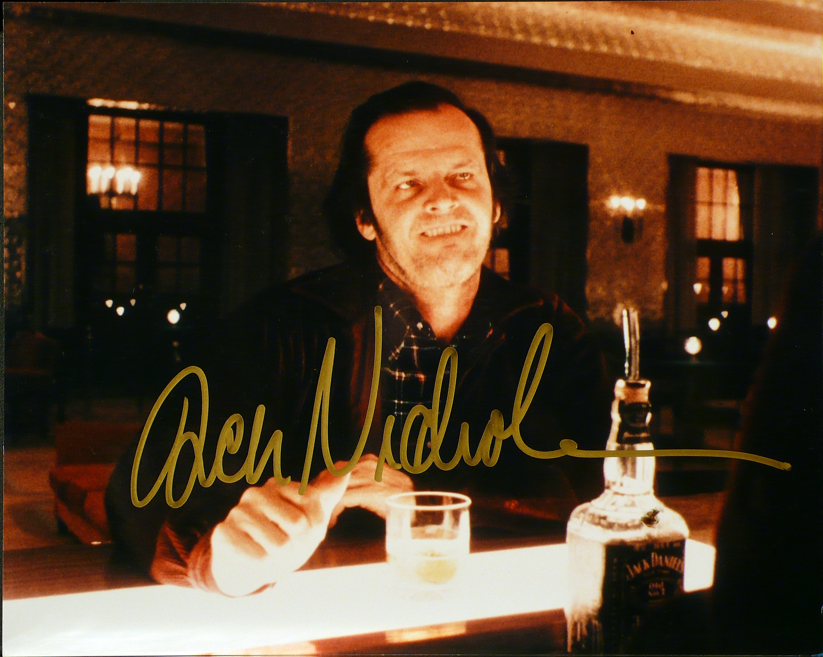 The Shining – Lobby card con autografo di Jack Nicholson